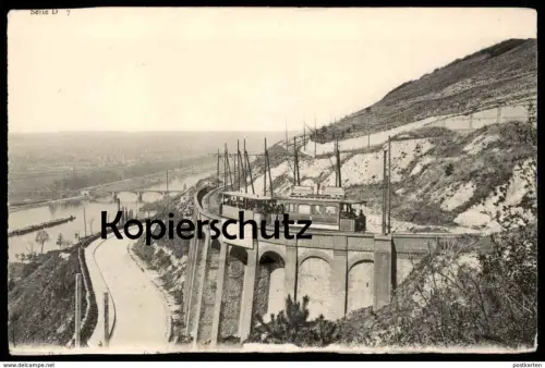 ALTE POSTKARTE ROUEN TRAM BON-SECOURS réclame J. Froger cpa postcard AK Ansichtskarte