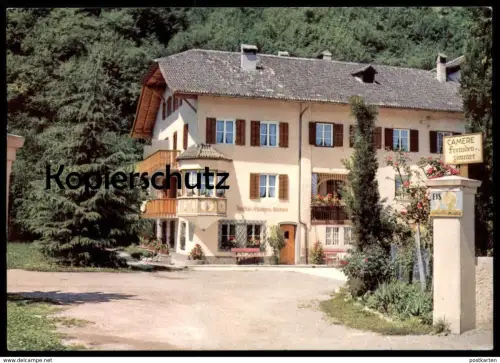 ÄLTERE POSTKARTE NALS-NALLES PENSION ZUM ROSENBAUM STRECKE BOZEN MERAN Dolomiti Italia Ansichtskarte AK cpa postcard