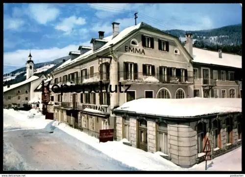 ÄLTERE POSTKARTE NIEDERDORF VILLABASSA HOTEL EMMA PUSTERTAL VAL PUSTERIA Dolomiti Italia Ansichtskarte Ak cpa postcard