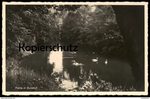 ALTE POSTKARTE PARTIE IN RUNDHOF STANGHECK Gelting Wassergraben postcard cpa AK Ansichtskarte Schleswig-Holstein