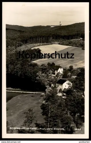 ALTE POSTKARTE ROSENBURG AM KAMP PRESSWERK MIT ERNSTVILLA Villa Ansichtskarte AK postcard cpa Österreich