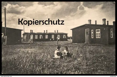 ALTE POSTKARTE WIEK RÜGEN SÄCHSISCHES KINDERHEIM BARACKEN DER SCHULENTLASSENEN Sammlung Wollmann children's home cpa AK