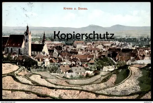 ALTE POSTKARTE KREMS A. D. DONAU Steinbruch Steinbrüche Niederösterreich Österreich Austria cpa postcard Ansichtskarte