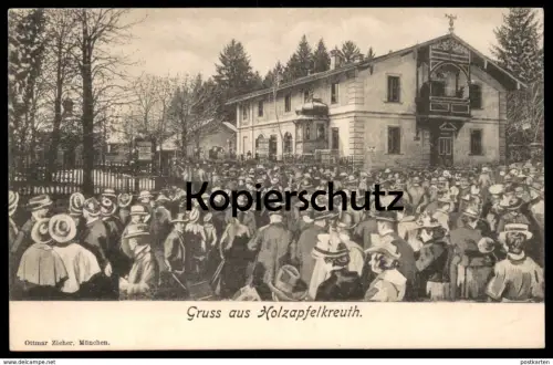 ALTE POSTKARTE GRUSS AUS HOLZAPFELKREUTH FEIER SONNTAGSTRACHT MÜNCHEN Ansichtskarte AK cpa postcard