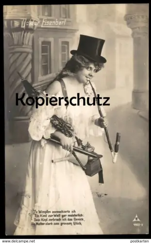 ALTE POSTKARTE BAD WIMPFEN DOKTOR EISENBART ZU WIMPFEN ACCOUCHIERTE ICH EIN KIND ZUR WELT Eisenbarth schwarzer Humor cpa