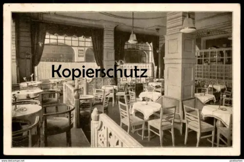 ALTE POSTKARTE STUTTGART WILHELMSBAU KONDITOREI UND CAFÉ G. BECKER BAR BILLARD Ansichtskarte AK postcard cpa