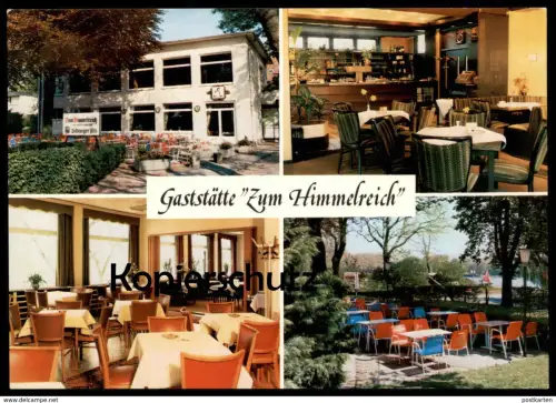 ÄLTERE POSTKARTE MÜNSTER WESTFALEN CAFE RESTAURANT ZUM HIMMELREICH AM AASEE JOSEF RECKLINGLOH BITBURGER Ansichtskarte