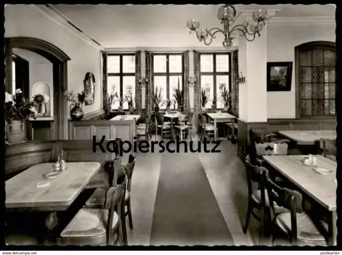 ÄLTERE POSTKARTE MÜNSTER WESTFALEN HOTEL ÜBERWASSERHOF JOSEF RECKHENRICH ADAC Clubhotel Ansichtskarte cpa postcard