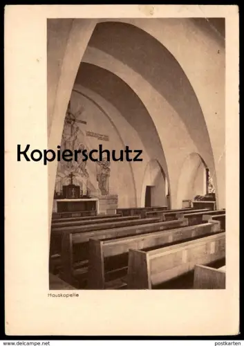 ÄLTERE POSTKARTE MÜNSTER WESTFALEN STUDENTENHEIM BREUL NR. 23 HAUSKAPELLE 1947 Ansichtskarte AK cpa postcard