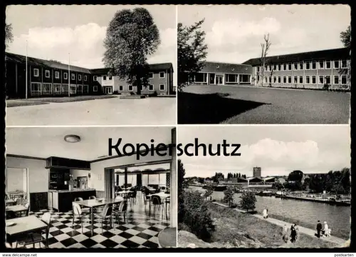 ÄLTERE POSTKARTE MÜNSTER LANDESFEUERWEHRSCHULE fire department brigade school école pompiers Ansichtskarte cpa postcard