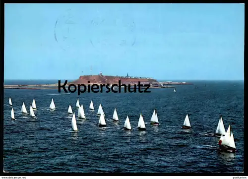 ÄLTERE POSTKARTE HELGOLAND 1971 SEGELREGATTA Segeln sailing Regatta Insel Ansichtskarte AK postcard cpa