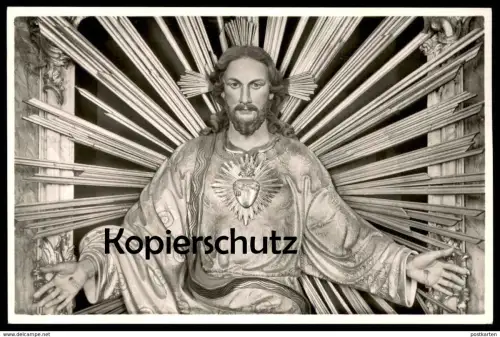 ÄLTERE POSTKARTE KLOSTER ARNSTEIN HERZ-JESU-HOCHALTAR DER KIRCHE Obernhof Seelbach bei Nassau Ansichtskarte Jesus AK cpa