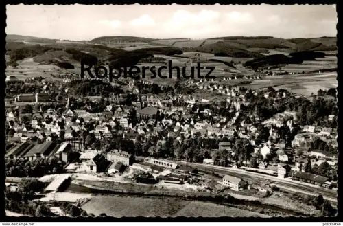 ÄLTERE POSTKARTE ATTENDORN GESAMTANSICHT MIT BAHNHOF Gleisanlagen Totalansicht Total gare station Ansichtskarte postcard