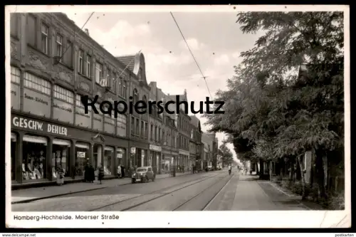 ALTE POSTKARTE HOMBERG HOCHHEIDE GESCHWISTER DEHLER DUISBURG RHEIN MOERSER STRASSE KAISERS Ansichtskarten cpa postcard