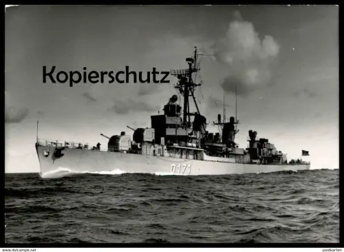 ÄLTERE POSTKARTE KIEL MARINE FOTOGRAF RENARD ZERSTÖRER D171 Kimon Kriegsschiff warship war vessel bateau de guerre cpa
