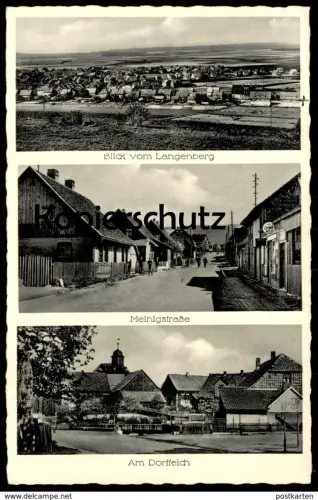ALTE POSTKARTE HARLINGERODE BLICK VOM LANGENBERG MEINIGSTRASSE DORFTEICH HARZ Bad Harzburg Ansichtskarte postcard AK cpa