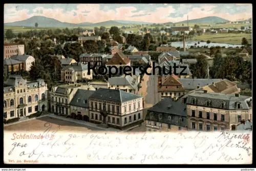 ALTE POSTKARTE SCHÖNLINDE KRASNA LIPA 1906 Czech Republic Ceska Republika Tschechien