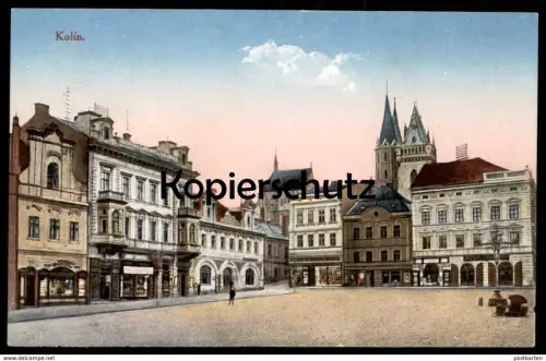 ALTE POSTKARTE KOLIN MARKTPLATZ Czech Republic Ceska Republika Tschechien cpa postcard AK
