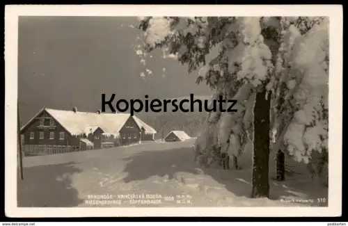 ALTE POSTKARTE RIESENGEBIRGE TÖPFERBAUDE KRKONOSE HRNCIRSKA BOUDA hrncirske Schlesien Ansichtskarte cpa AK postcard