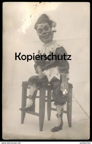 ALTE POSTKARTE NAS KASPAREK KASPER KASPERLE CLOWN STEMPEL OLOMOUC Olmütz Tschechische Republik Ceska Cesko AK postcard