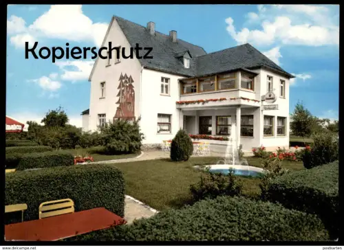 ÄLTERE POSTKARTE GAMMELSHAUSEN HUNSRÜCK PENSION WALDESRUH JOSEF HARTMANN Hollnich Kastellaun Sinalco Ansichtskarte cpa