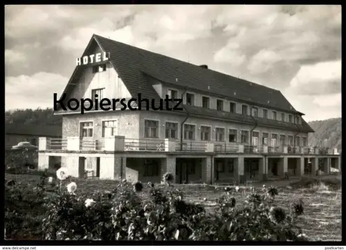 ÄLTERE POSTKARTE SLAPY NAD VLTAVOU SFORTHOTEL ZIVOHOST Tschechische Republik Ceska Cesko Ansichtskarte postcard cpa AK