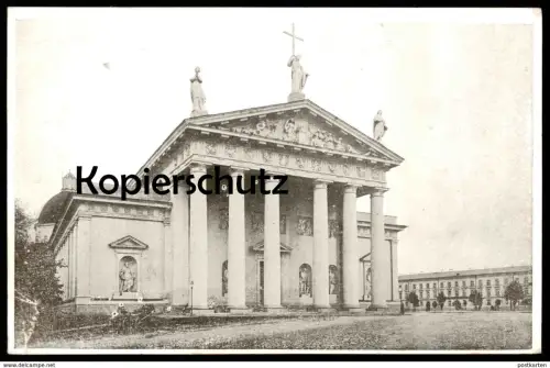 ALTE POSTKARTE WILNA KATHOLISCHE KATHEDRALE KIRCHE VILNIUS Wilno Litauen Lietuva Lituanie Lithuania church église cpa AK