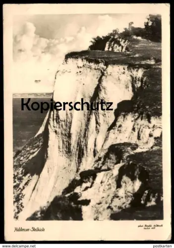 ALTE POSTKARTE INSEL KLOSTER HIDDENSEE STEILKÜSTE Küste coast postcard cpa AK Ansichtskarte