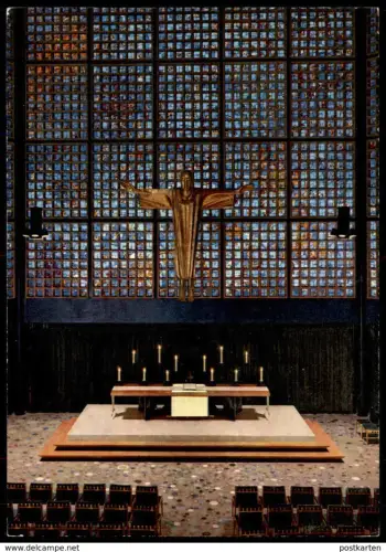 ÄLTERE POSTKARTE BERLIN KAISER WILHELM GEDÄCHTNISKIRCHE CHARLOTTENBURG ARCHITEKT EGON EIERMANN Kirche église church cpa