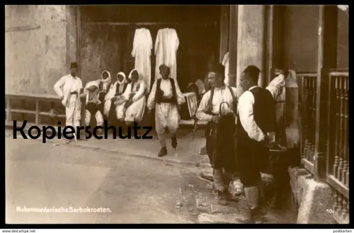 ALTE POSTKARTE MOHAMMEDANISCHE SERBOKROATEN MOSTAR Serbien Jugoslawien Kosovo Macedonia Srbija Bosnien Bosnia