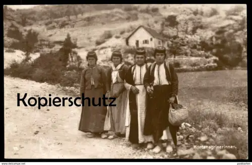 ALTE POSTKARTE MONTENEGRINERINNEN TRACHT CRNOGORKE Montenegro Jugoslawien Serbien Bosnien Bosnia Crna Gora Srbija cpa AK