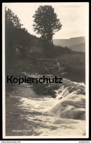 ALTE POSTKARTE NEUSTADT SCHWARZWALD FORELLENFISCHER ANGLER Fischer fisherman pecheur fishing cpa postcard Ansichtskarte