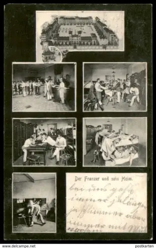 ALTE POSTKARTE DER FRANZER UND SEIN HEIM FLIEGER BERLIN SOLDAT Rasur soldier Luftstreitkräfte Ansichtskarte postcard cpa