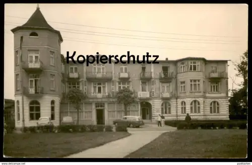 ALTE POSTKARTE KÜHLUNGSBORN ERHOLUNGSHEIM WALDKRONE DR. THOMAS MÜNTZER Villa mit Autos Ansichtskarte AK postcard cpa