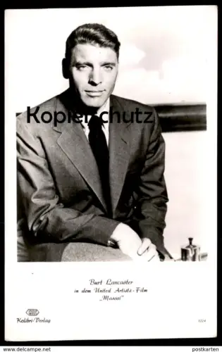 ALTE FOTO KARTE BURT LANCASTER FILM MASSAI KOLIBRI VERLAG UNITED ARTISTS actor Film Photo Schauspieler