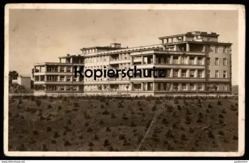 ALTE POSTKARTE PRAG PRAHA NEMOCNICE NA BULOVCE BULOVKA HOSPITAL 1928 czech republic Tschechische Republik Ansichtskarte