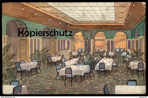 ALTE LITHO POSTKARTE LEIPZIG HOTEL FÜRSTENHOF RESTAURANT Sachsen Ansichtskarte AK postcard cpa