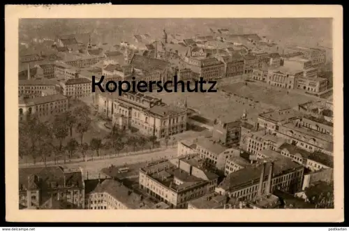 ALTE POSTKARTE LEIPZIG FLIEGERAUFNAHME 1922 MUSEUM UND AUGUSTUSPLATZ Luftbild Vogelschau Ansichtskarte postcard cpa AK