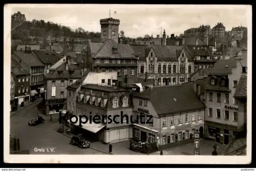 ALTE POSTKARTE GREIZ IN THÜRINGEN 1944 KOSA RATSSTÜBL PERSIL WERBUNG Ansichtskarte cpa postcard AK