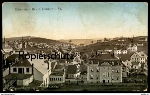 ALTE POSTKARTE BÄRENSTEIN BEZIRK CHEMNITZ IN SACHSEN Erzgebirge AK Ansichtskarte postcard cpa