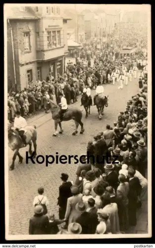 ALTES FOTO KARNEVAL AACHEN 1951 Pferd horse Format Postkarte Carneval carnival carnaval cpa AK Ansichtskarte postcard