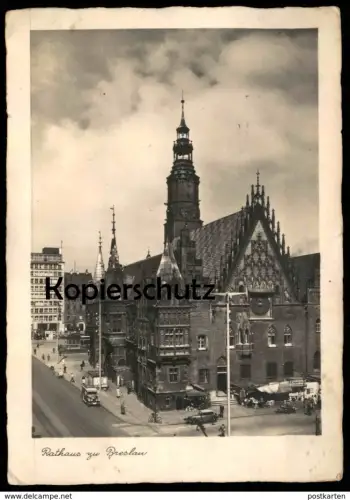 ALTE POSTKARTE TURN- & SPORTFEST 1938 RATHAUS ZU BRESLAU Zigarren Sonderstempel 31.07.1938 Ansichtskarte postcard cpa AK