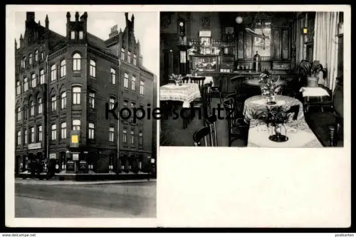 ALTE POSTKARTE GASTSTÄTTE AMTSHOF HANNOVER INHABER HANS MEIER BEFLAGGUNG VERM. 1939 Ansichtskarte postcard cpa AK