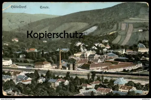 ALTE POSTKARTE HÜTTELDORF TOTALE Total Gesamtansicht Panorama Wien XIII AK cpa postcard Ansichtskarte
