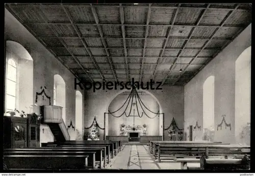 ALTE POSTKARTE FERSCHWEILER KATHOLISCHE PFARRKIRCHE KIRCHE BEI BITBURG SÜDEIFEL Eifel Ansichtskarte AK postcard cpa