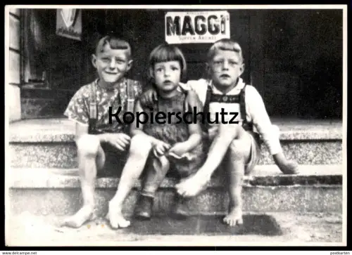 ÄLTERE REPRO POSTKARTE KINDER MAGGI Jungen Mädchen fillette girl enfants young boys children Ansichtskarte postcard cpa