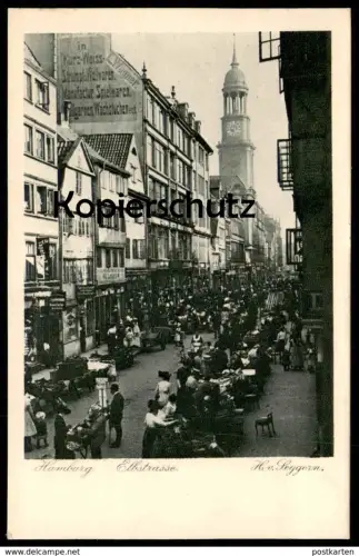 ALTE POSTKARTE HAMBURG ELBSTRASSE SPIELWAREN MANUFACTUR WAGNER WACHSTÜCHER VERLAG H. VON SEGGERN Ansichtskarte postcard