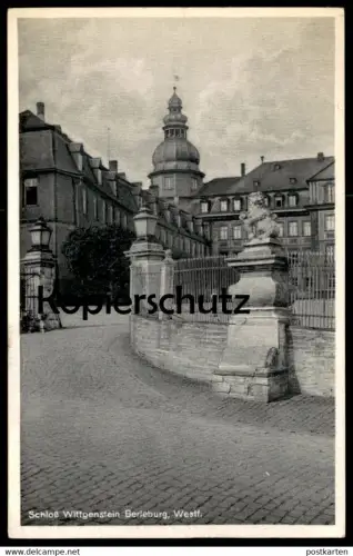 ÄLTERE POSTKARTE SCHLOSS WITTGENSTEIN BAD BERLEBURG castle chateau Ansichtskarte cpa postcard