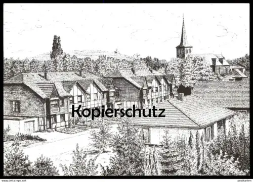 ÄLTERE POSTKARTE RATHAUSSTRASSE IN NIEDERZIER Hambach Düren Verlag Rheinische Braunkohlenwerke Tagebau Hambach