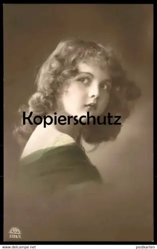ALTE POSTKARTE MÄDCHEN KIND PORTRÄT fillette young girl enfant girl femme child Ansichtskarte postcard cpa AK